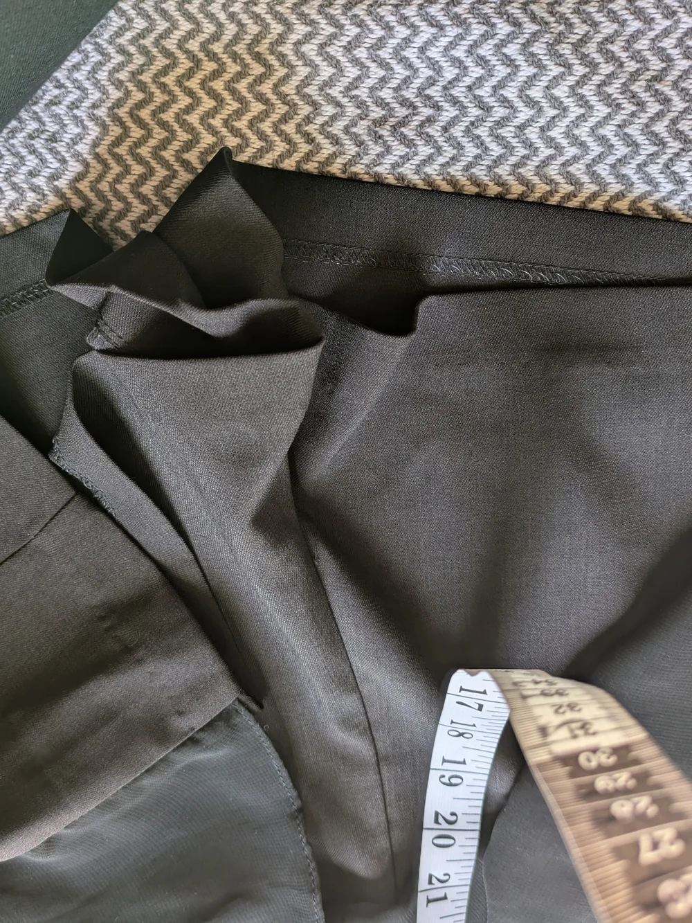 Double Zero Black Pleated Chiffon Skort with Gold Zipper Accents Sz S